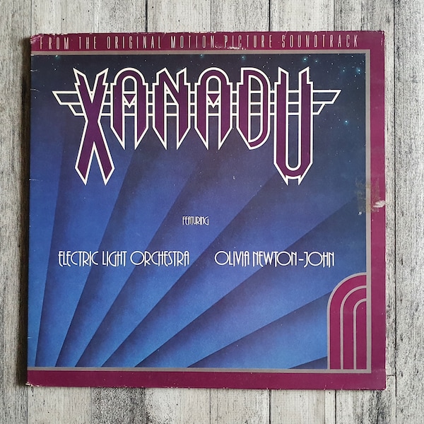 Electric Light Orchestra & Olivia Newton-John Xanadu Soundtrack (1980) (VG+) Music Record Vinyl Album LP 12