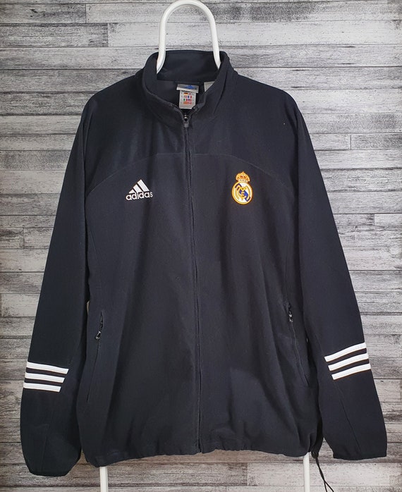 Adidas Real Madrid 2002 Fleece Jacket Retro L/XL - Etsy