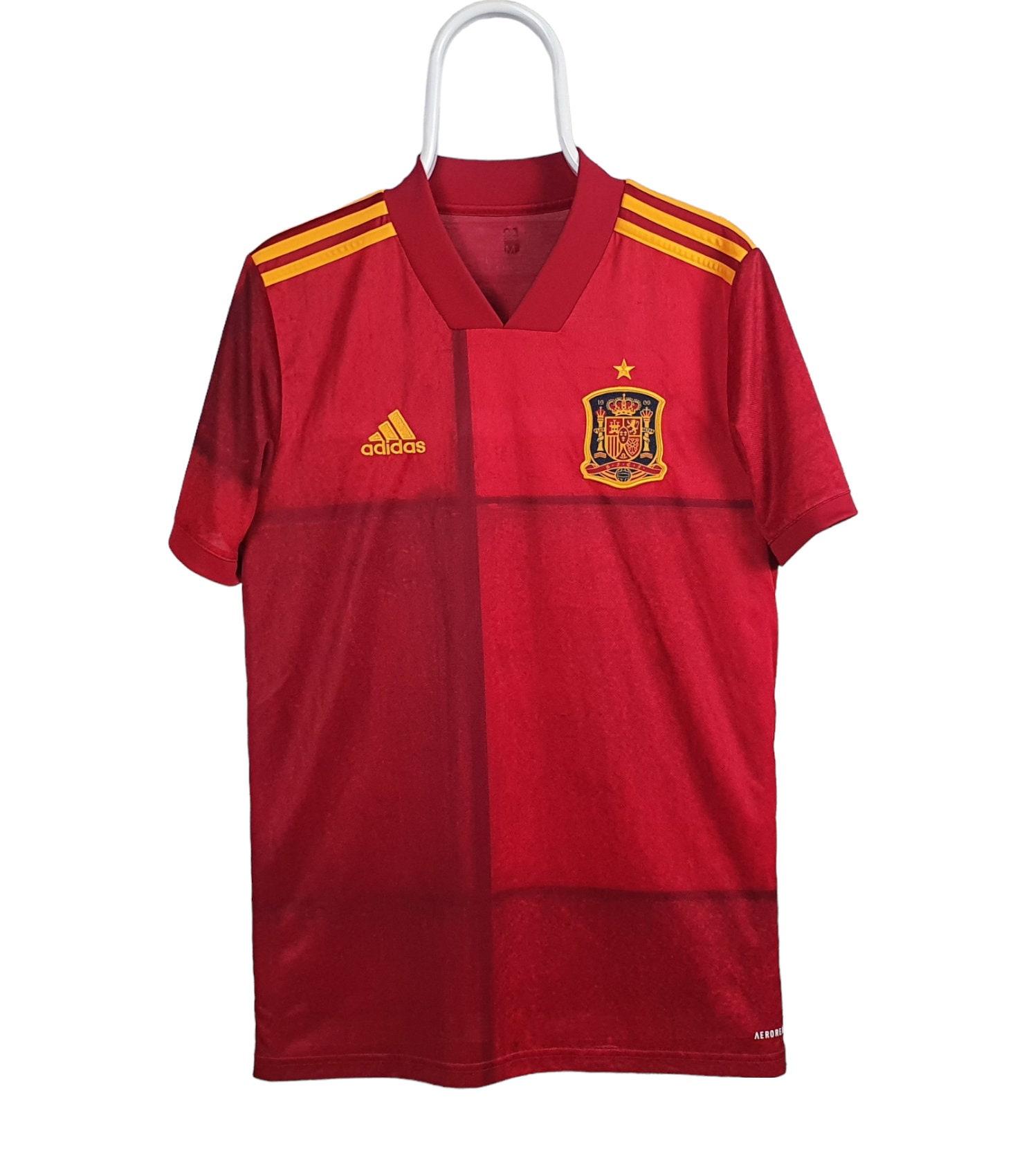 Iniesta Spain 2010 WORLD CUP FINAL Soccer Away Jersey Shirt L SKU# P47 –  foreversoccerjerseys