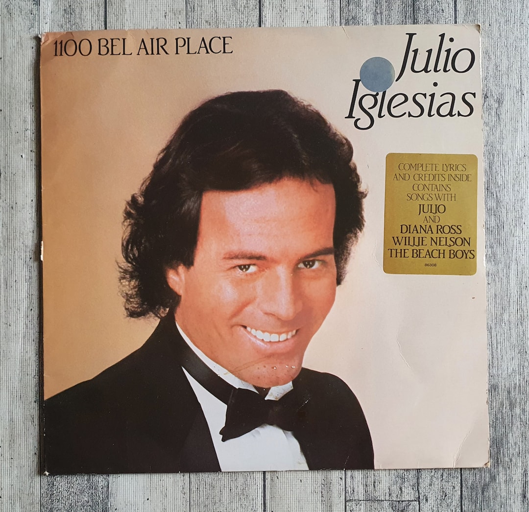 Julio Iglesias 1100 Bel Air Place 1984 VG Music Record Vinyl Album LP
