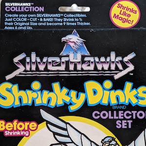 1986 Silverhawks Vintage Shrinky Dinks Collector Set By Colorforms ** New Old Stock