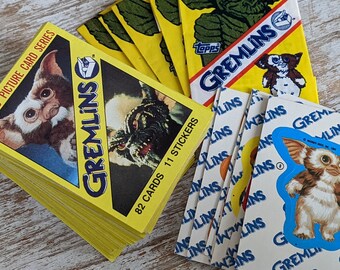 1984 Topps GREMLINS Trading Card Set (Cards 1-82, Stickers 1