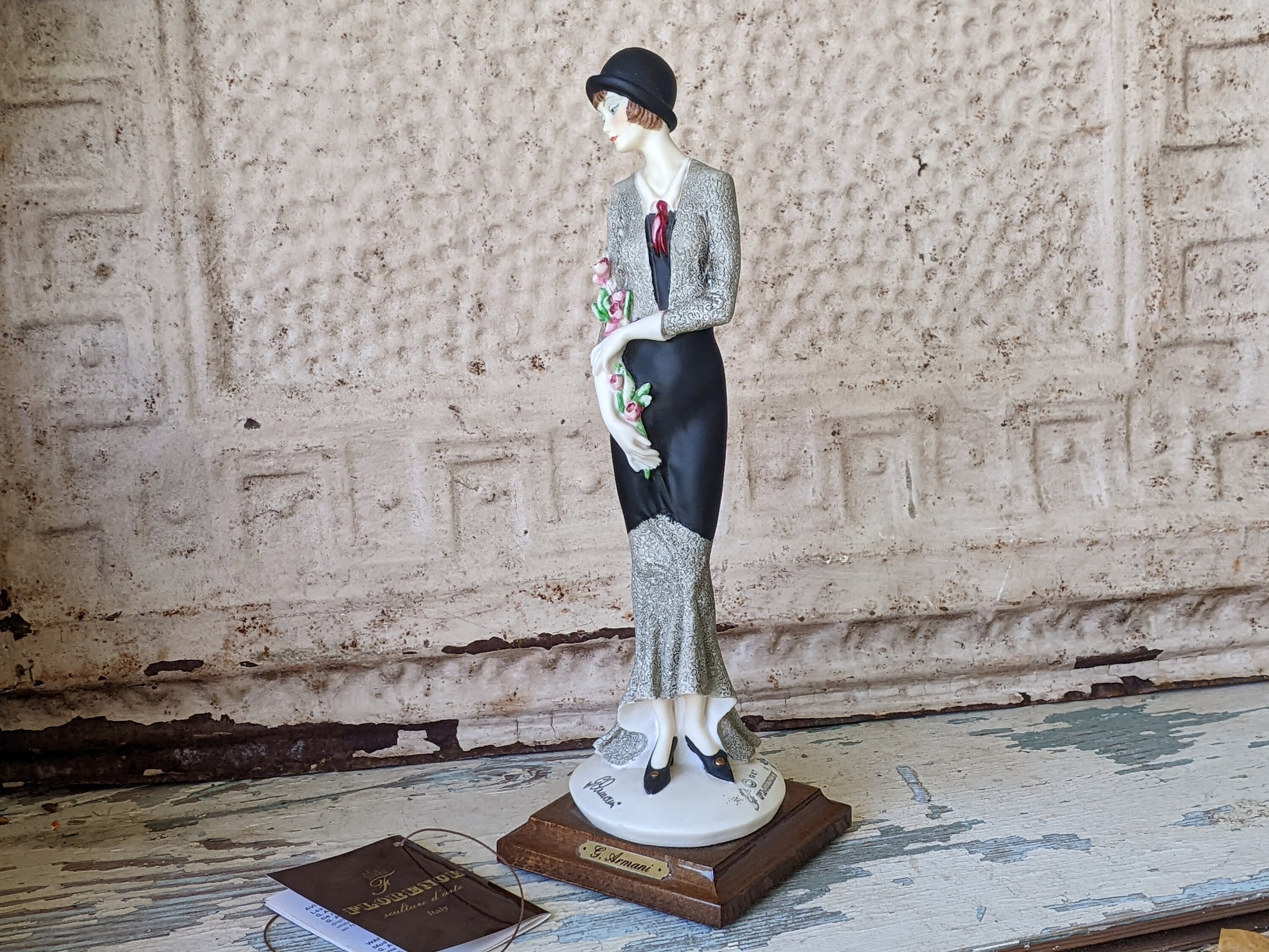 #ジョセッペアルマーニ 1987 Giuseppe Armani Lady Flowers Florence Italy No. 413C