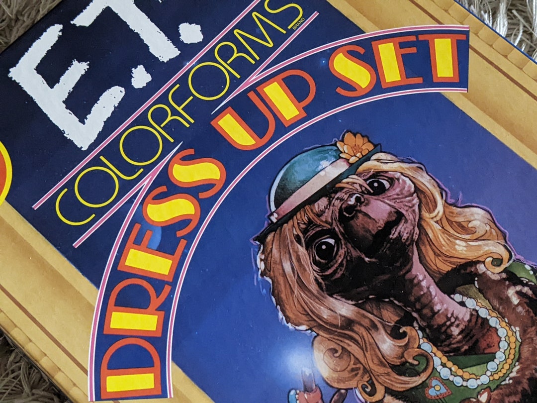 1982 E.T. Colorforms Dress up Set complete New in Box rare - Etsy