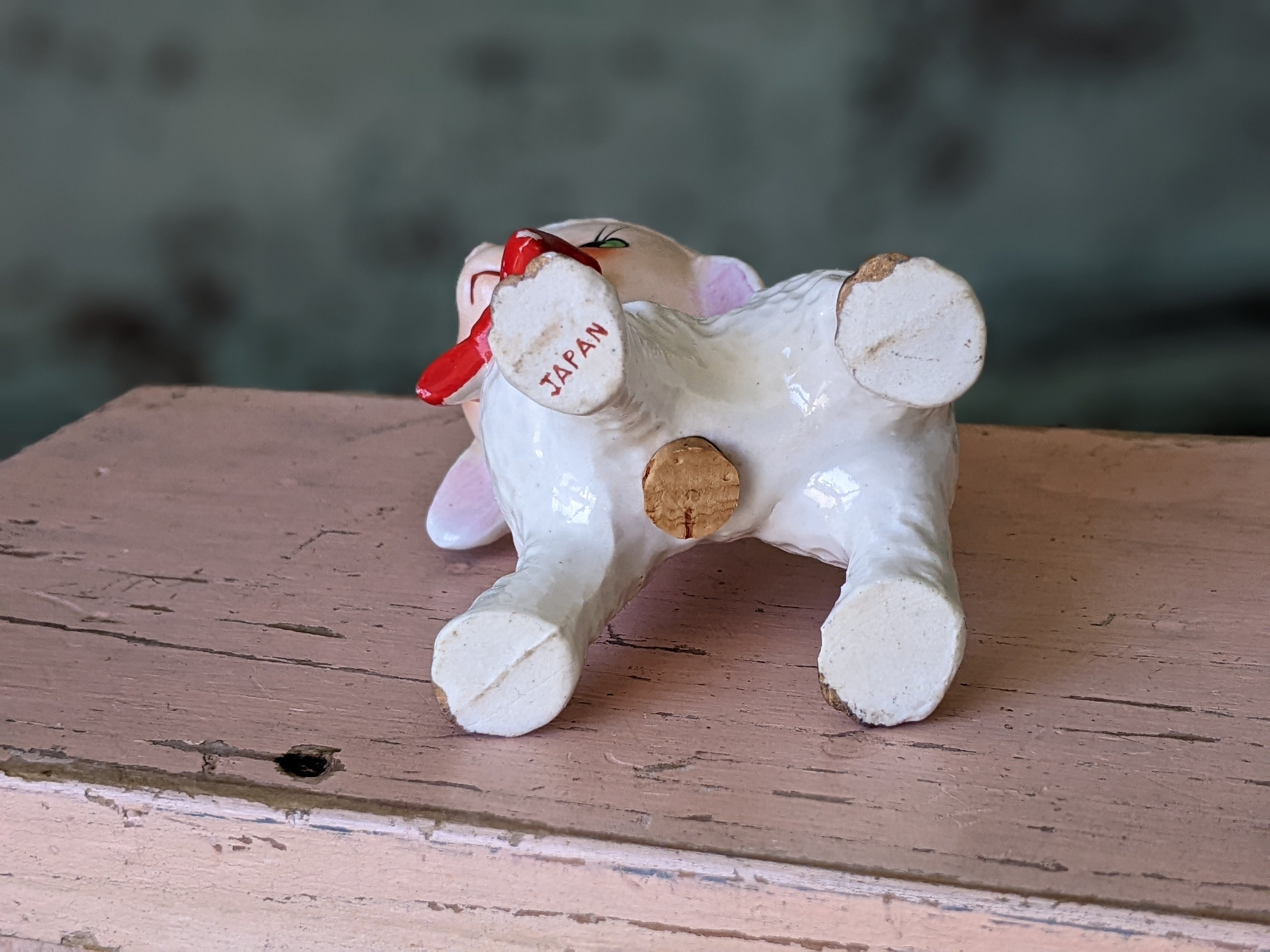 50’s vintage デビル　ソルト&ペッパー　陶器 Vintage Dog Salt＆Pepper pair set/ビンテージ 陶器 犬 ソルト