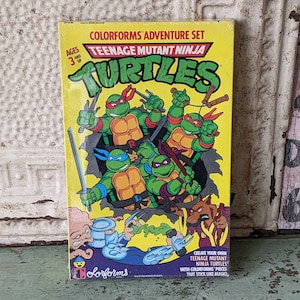 1989 TMNT Colorforms !! Sealed !! Teenage Mutant Ninja Turtles !! Rare Condition Awesome Vintage Gifts !!