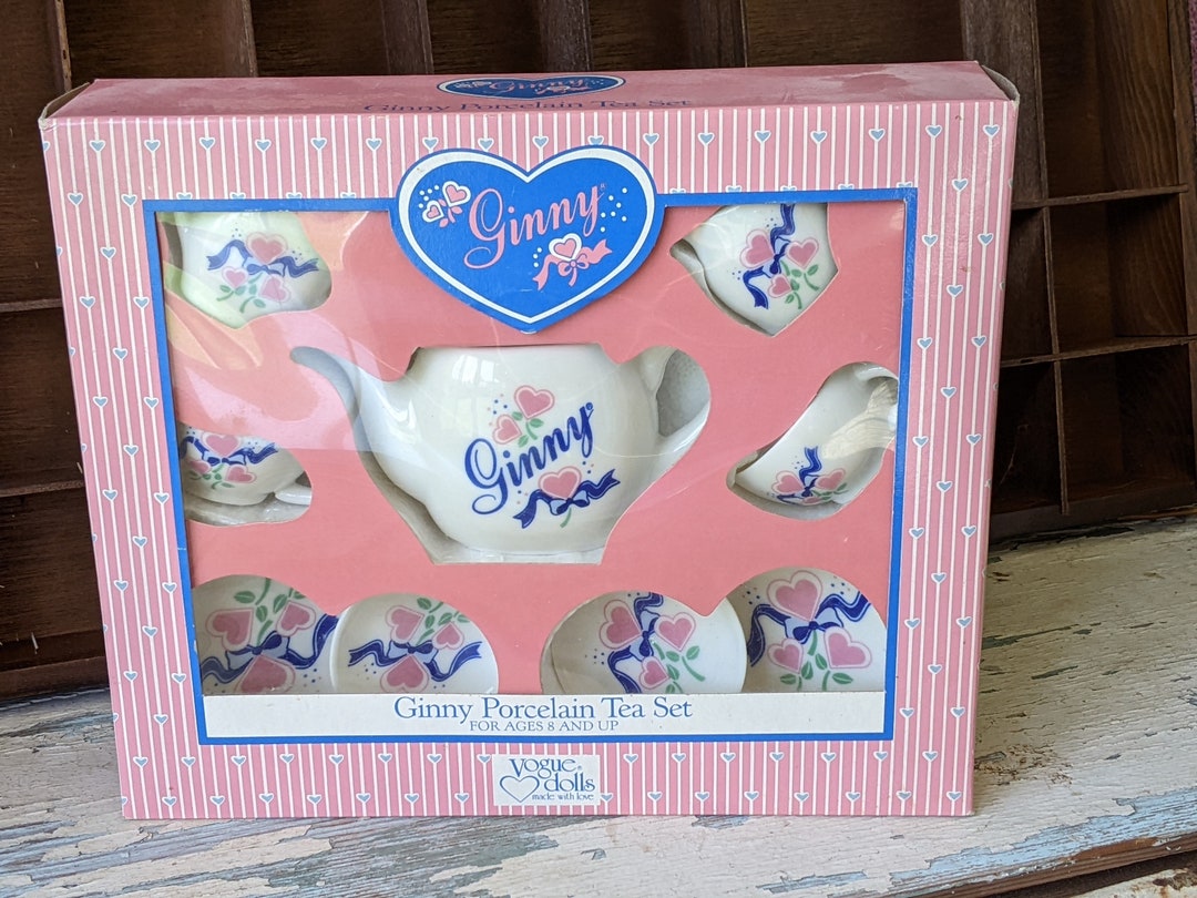 1988 Ginny Porcelain Tea Set New in Box Rare Condition Vogue Dolls