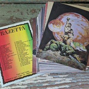 1991 Frank Frazetta Series 1 Complete 90 Card Concept Fantasy Art Illustration Series !! Amazing Vintage Gifts & Collectibles !!