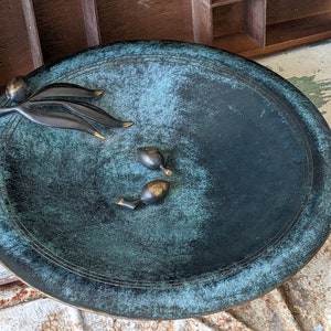 1950s Pal Bell Brass Plate Compote Tray Olive Branch Israel by Maurice Ascalon !! Amazing Vintage Gifts !!