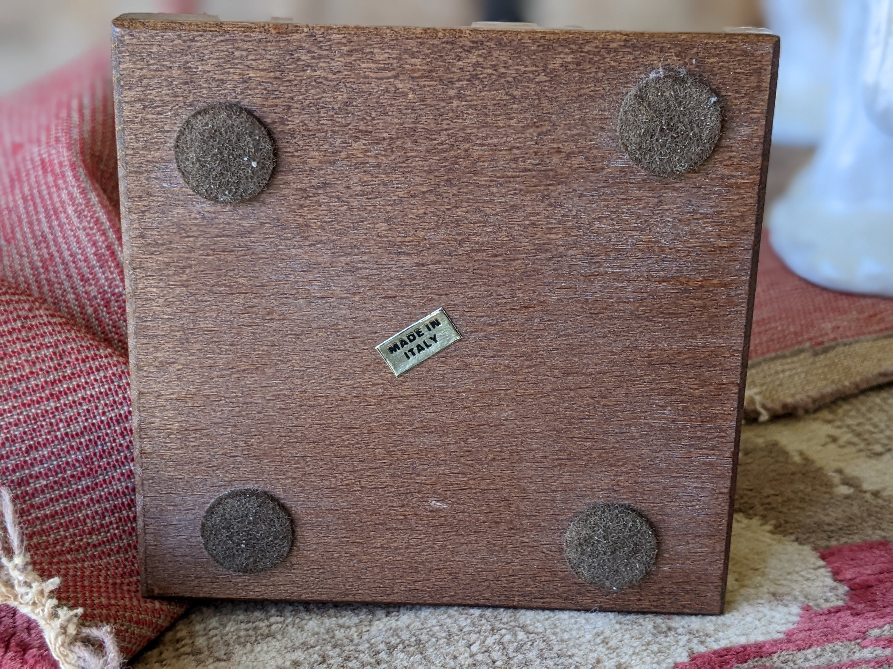 ジュゼッペ・アルマーニ 『傘を持つ女性』 1987年 イタリア ヴィンテージ 1987 Giuseppe Armani Lady Flowers Florence Italy No. 413C