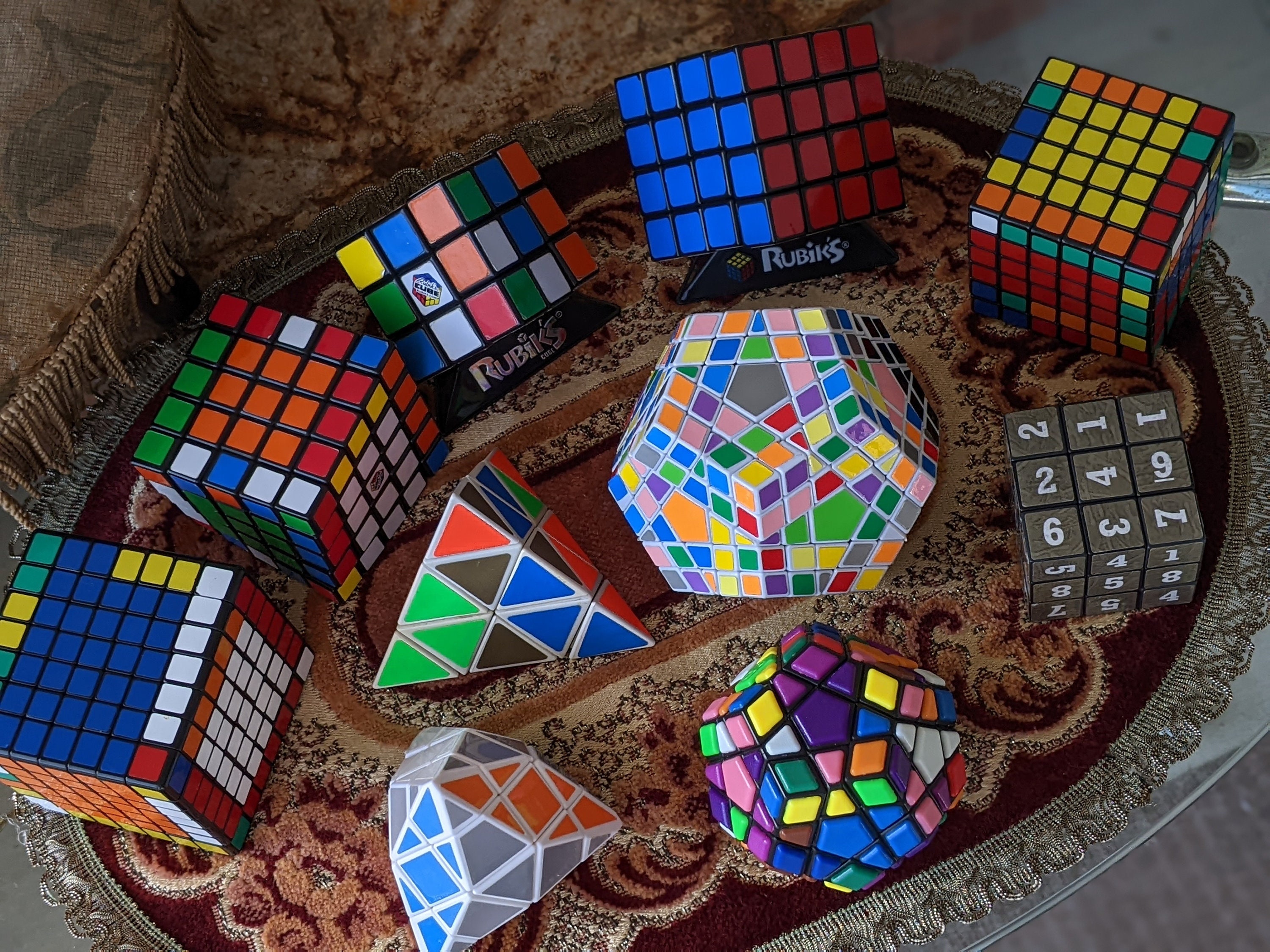 Vintage Rubik's Cube Collection: 3x3 to 7x7 & Megaminx - Etsy