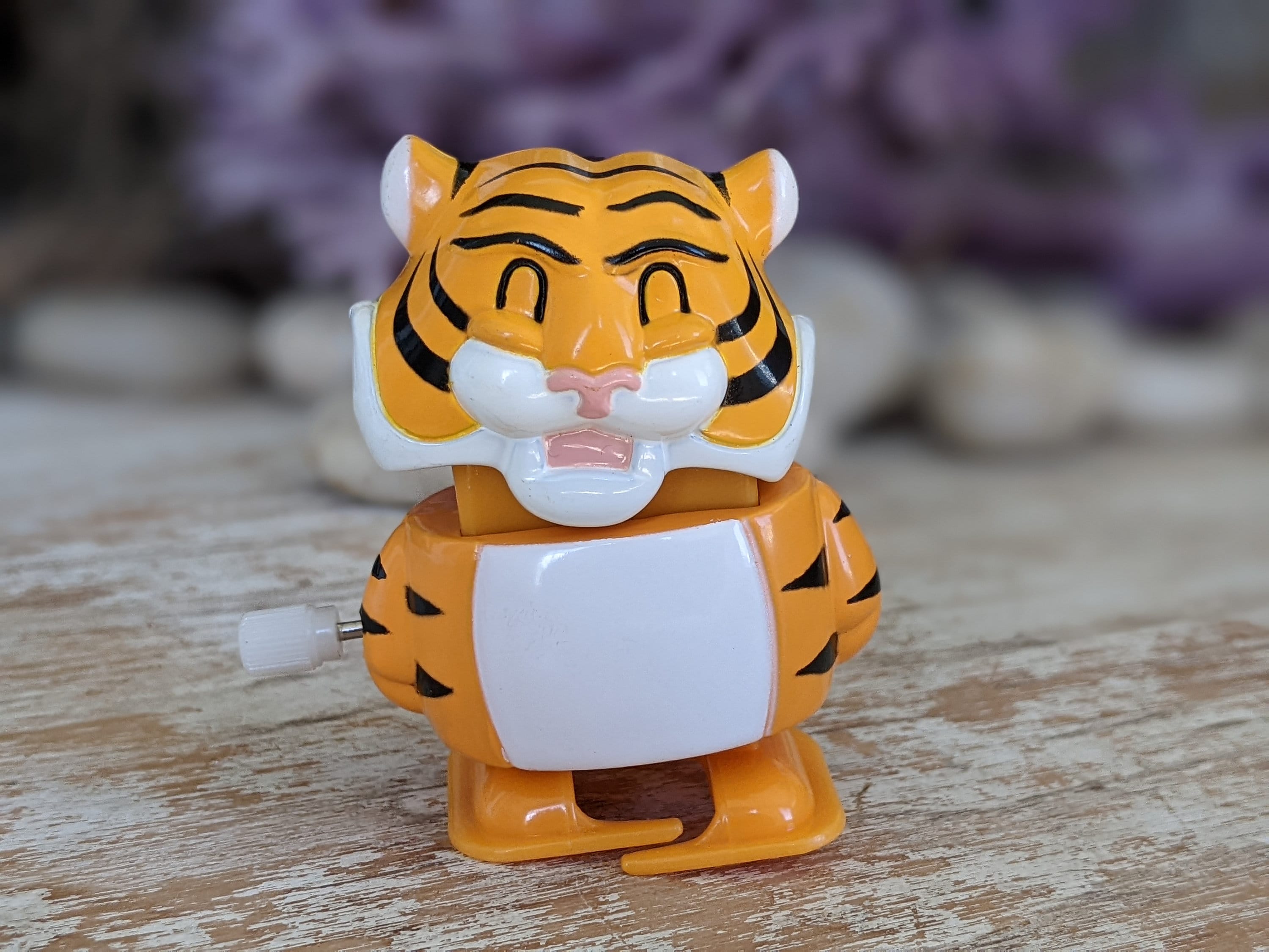 1980s Tiger Wind-up Toy Wobbling Head & Walking Working