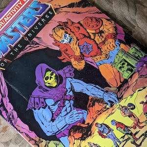 1984 Masters of The Universe 35 Page Color & Activity Book **Nice Condition