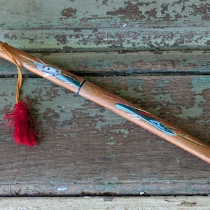 1960s Hand-Painted Carved Miniature Letter Opener Samurai Sword Katana Japan Souvenir Amazing Vintage Gifts & Retro Collectibles