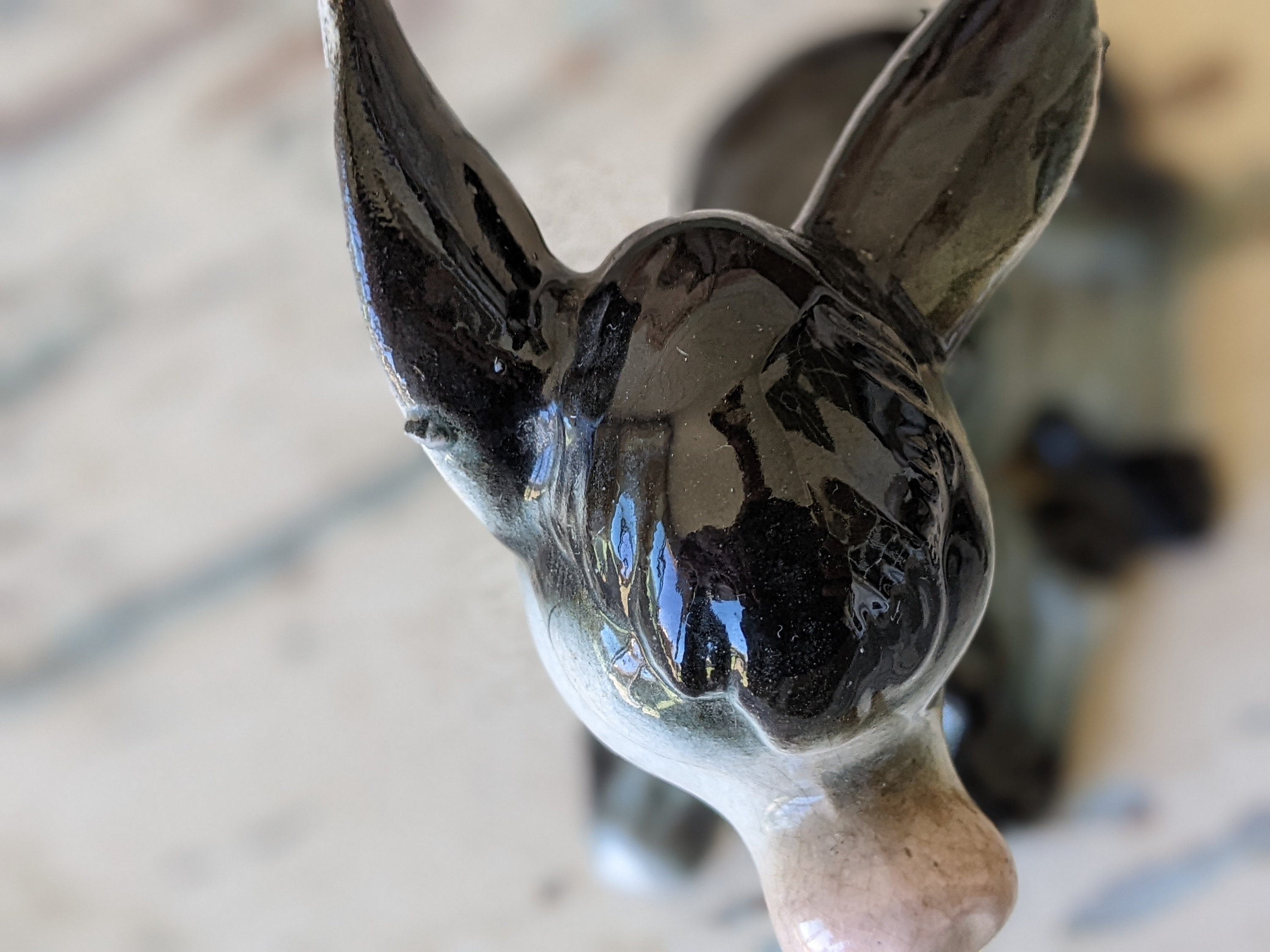 1950s Donkey Duo Porcelain Japan Kitsch Hand-painted Set of 2