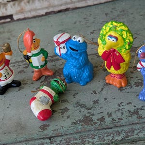 Vintage 1980 Muppets Christmas Ornaments: Complete Set of 6