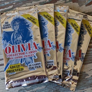 1992 Olivia Series 1 Concept Fantasy Illustration Art Set of 5 Prism Foil Packs !! Amazing Vintage Gifts & Retro Collectibles