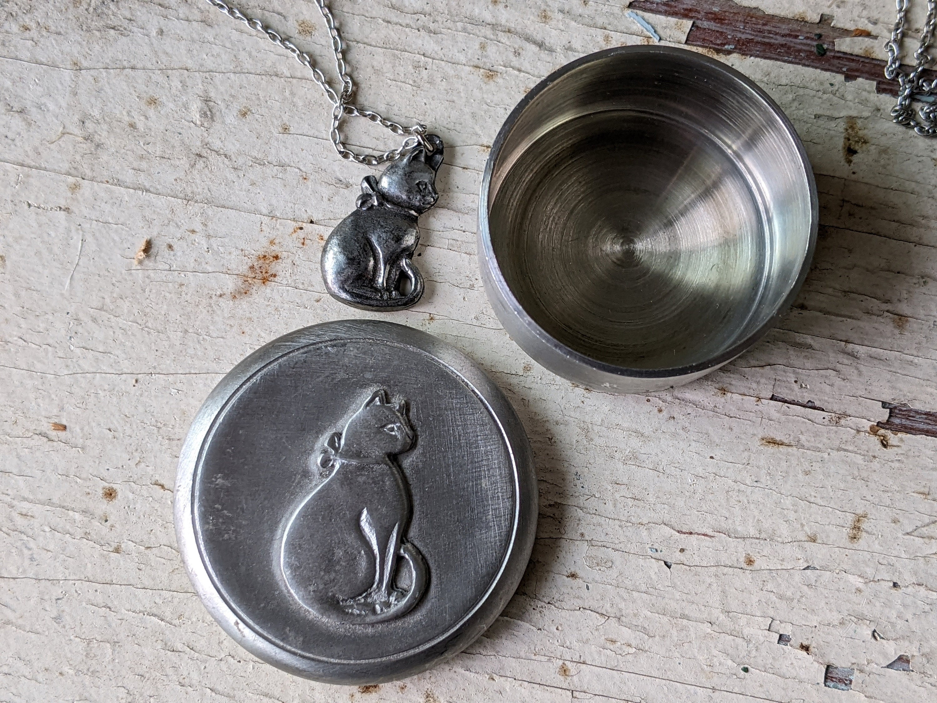 80s Pewter Necklace - Etsy