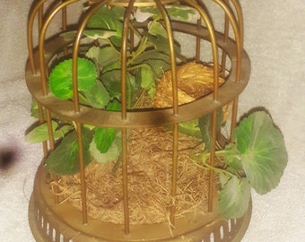 Brass Birdcage 12 Inch