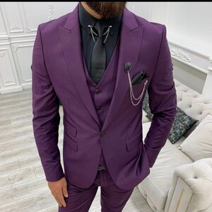 Men Suit Party Wear Suit Groom Wear Suit Wedding Suit 3 Piece - Etsy