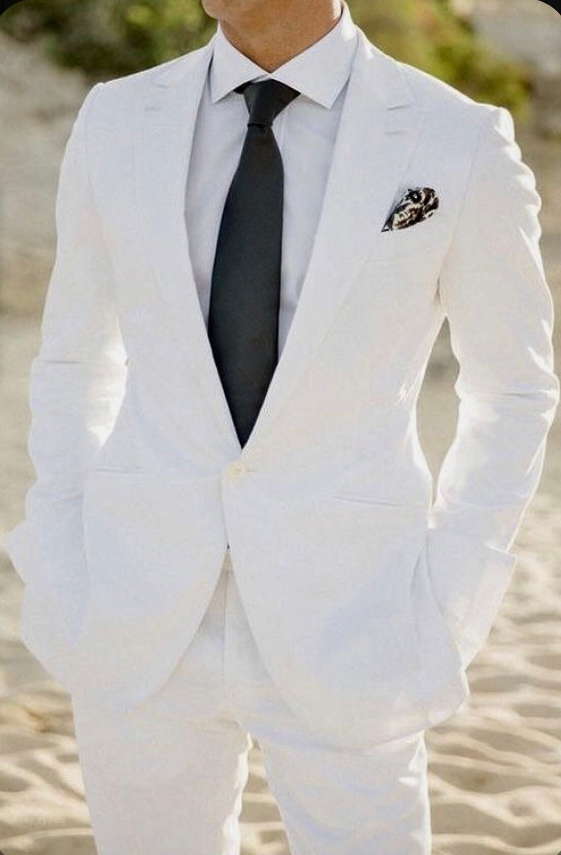 Buy White Slim Fit Groom Suit by GentWith.com with Free Shipping