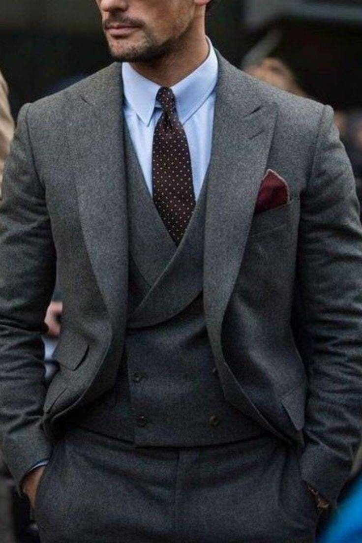 SUITS FOR MEN Charcoal Grey 3 Piece Suitsslim Fit Suits Etsy