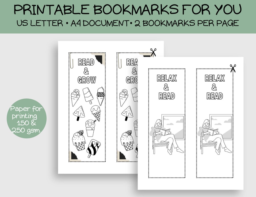 5 Friendly Printable Bookmarks for Kids and Teachers - Etsy