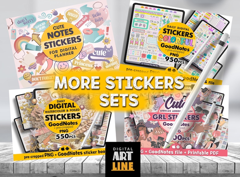 You'll find more stickers in my Etsy-shop