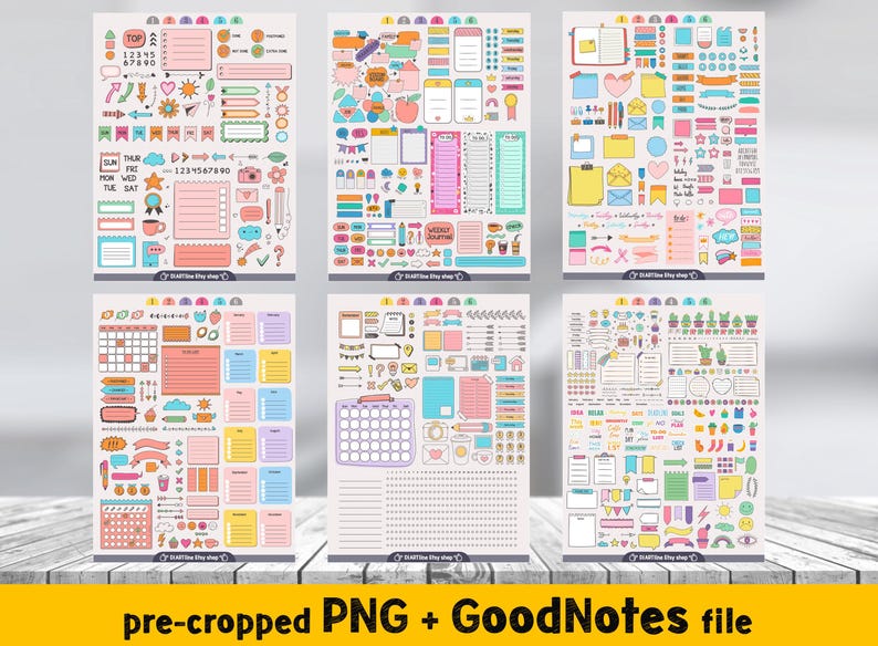 Perfect for digital usage in GoodNotes and other apps