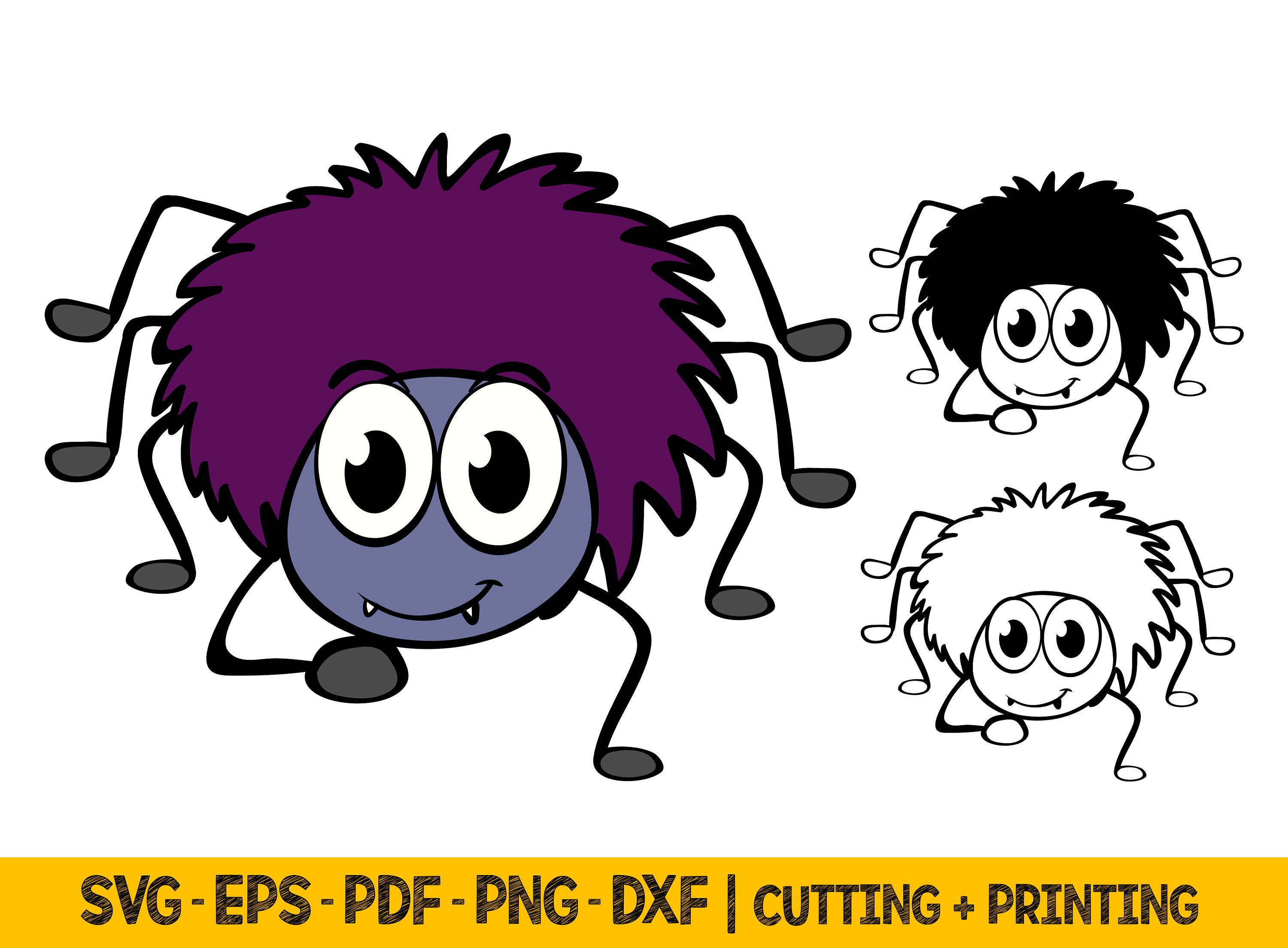 Funny Spider Svg Files Layered Svg Funny Halloween Spider - Etsy