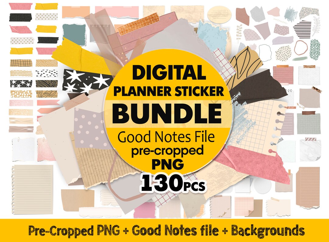 Goodnotes Stickers Bundle iPad Stickers Png Planner Stickers Etsy