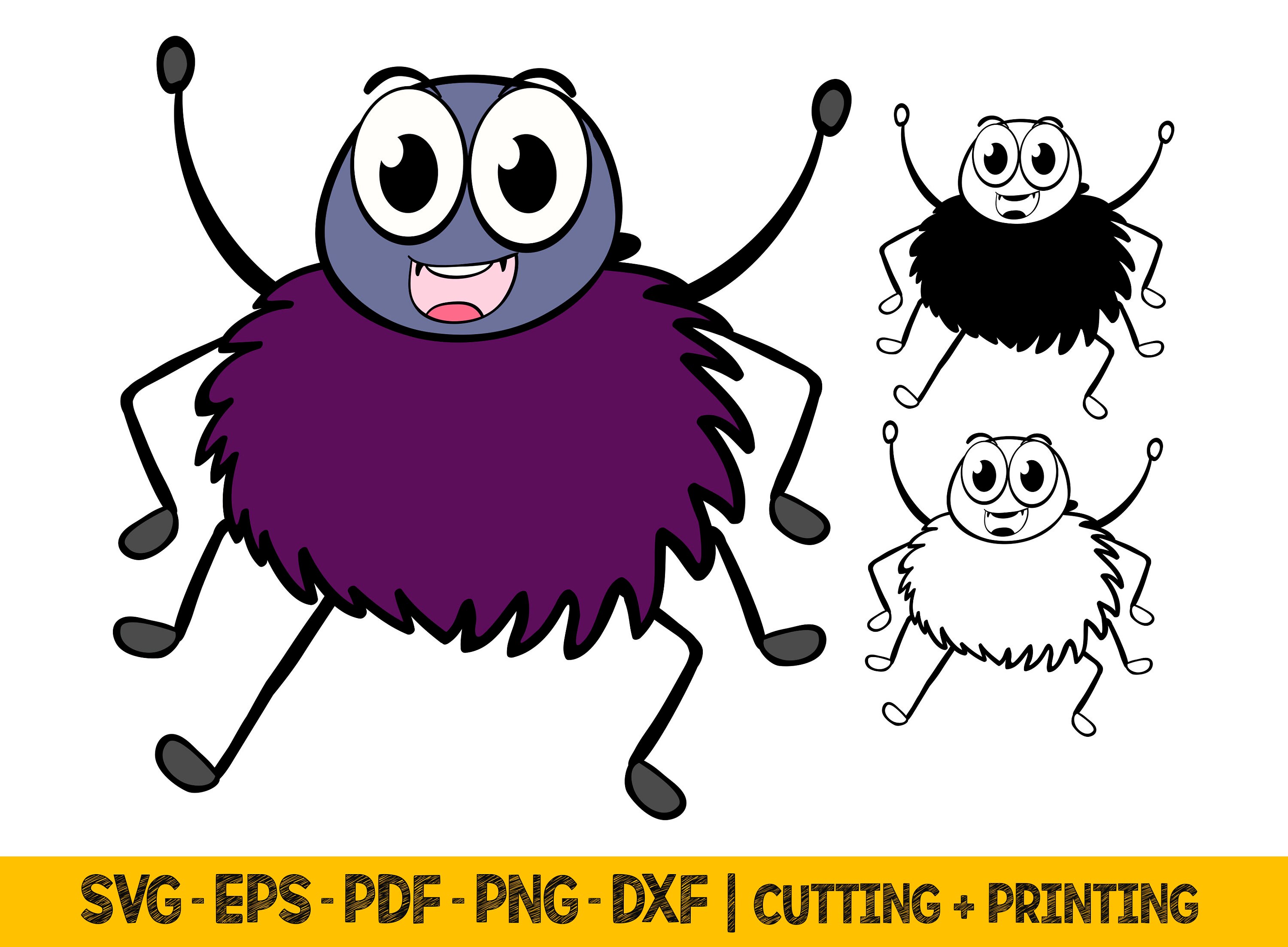 Funny Spider Svg Files Layered Svg Funny Halloween Spider - Etsy