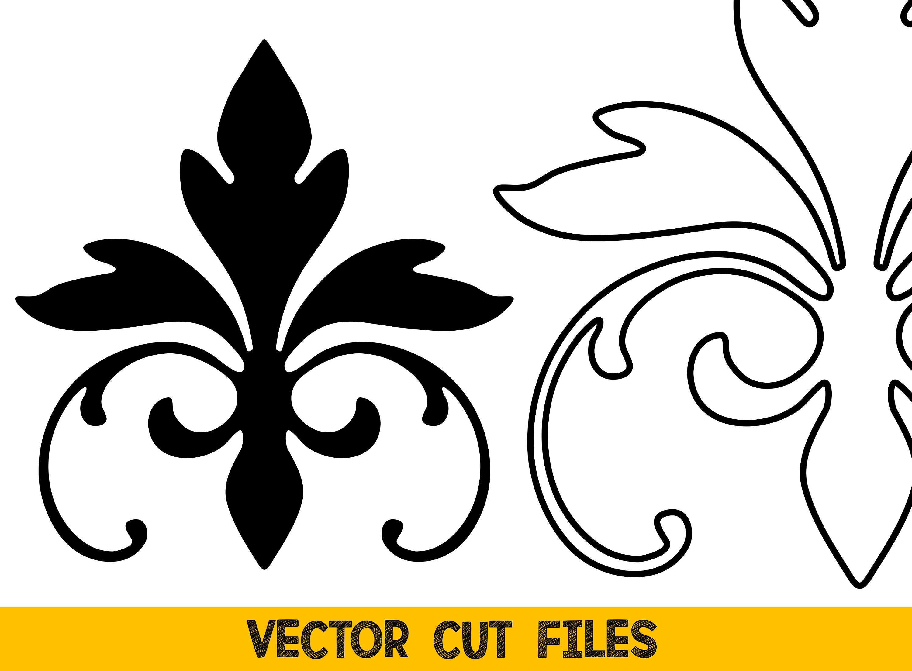 Monogram Svg Files for Cricut, Decorative Ornament Svg, Art Deco Border