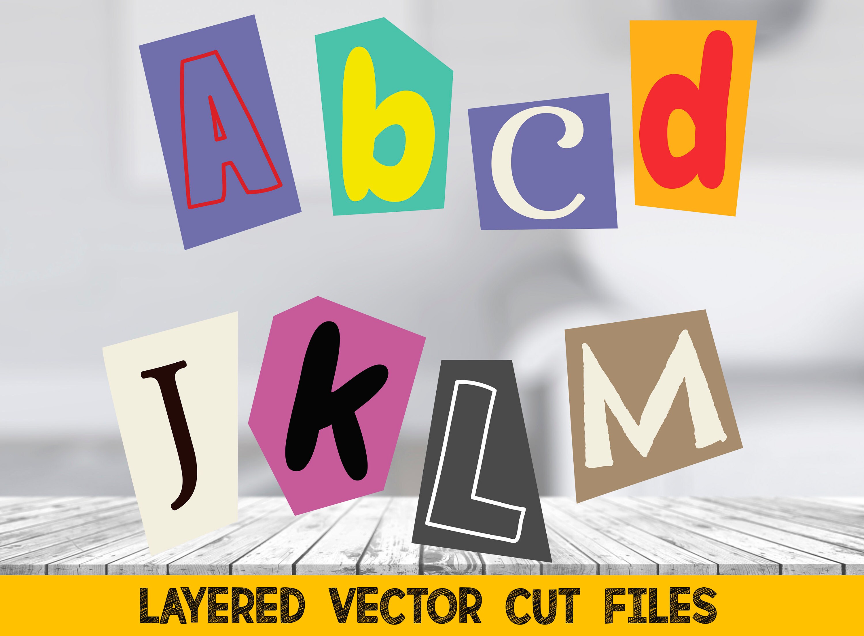 First Letters Svg Alphabet Svg Bundle, Letters Svg Files for Cricut, Cut Files Alphabet ...