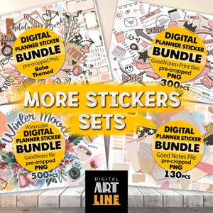 More stickers sets in my Etsy - shop. Thank you for visiting!