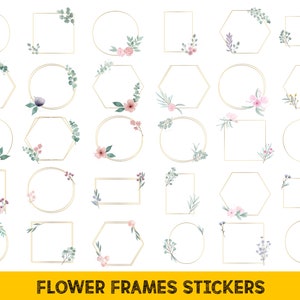 Floral Goodnotes Planner Stickers Digital Download, Digital Watercolor ...