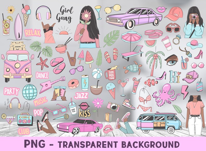DIGITAL USE: Open the GoodNotes file and copy-paste the stickers into your note; or open the PNG files folder and just drag and drop the PNG sticker into your note.