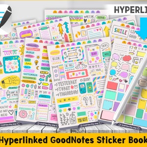 Cute Stickers Digital Sticker Book, Goodnotes Stickers Everyday Digital ...