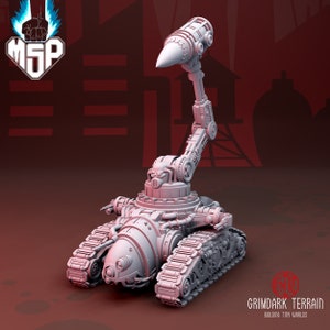Mechanicum Ancylax Macro Shell Loader - GrimDark Terrain - 3D Printed Miniature - Sci-Fi - Industrial - 6/8 mm - High Detail - Epic - Resin