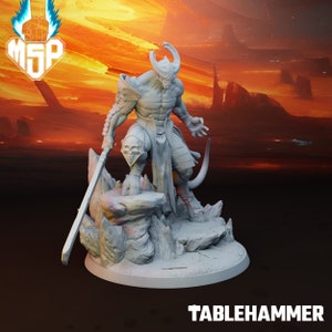 Ambassador Demon - Demonic Void Realms - Grim Space Opera - 3D Printed Miniature - SciFi - 28/32 mm - High Detail - Resin Print