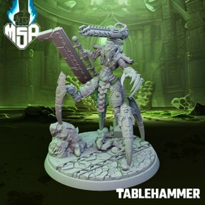 Scorpion Lord - Necroyd Tomb Lords - Grim Space Opera - 3D Printed Miniature - SciFi - Grimdark - 28/32 mm - High Detail - Resin Print