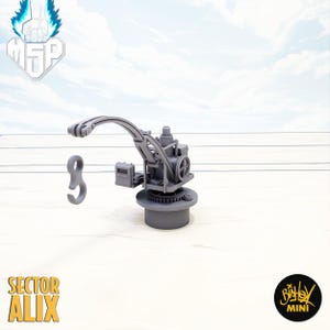 Ship Crane - Sector AL-IX - Bishok Mini - 12mm Scale - 3D Printed Miniature - Terrain - SciFi - High Detail - Resin