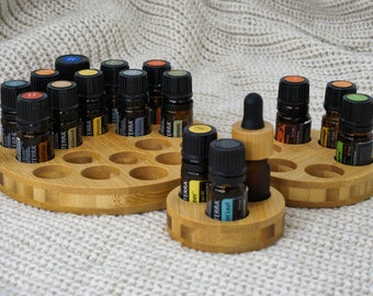 Ölständer CIRCLE in Kreisform für 5ml doTERRA / Young Living Öle - Aufsteller Ölhalter Display Organizer handmade by KOOPaiba