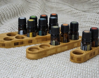 Ölständer BAR EDGE in Ovalform für 5ml doTERRA / Young Living Öle - Aufsteller Ölhalter Display Organizer handmade by KOOPaiba