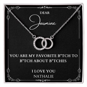 Personalisierte You Are My Favorite Bitch Lustiges Geschenk für Seelenschwein, Bestie Nachricht Karte, Lustiges Geburtstagsgeschenk für Bestie, Soul Sister Geschenk