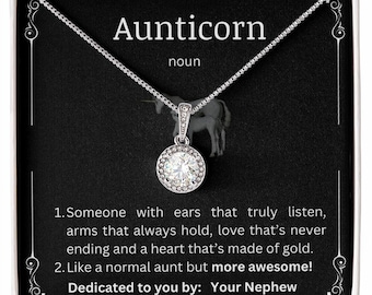 Tía Collar Regalo. A mi tía ruda. De sobrino a tía. Regalo único para la tía en cumpleaños, aniversario, Navidad. Tía sobrino