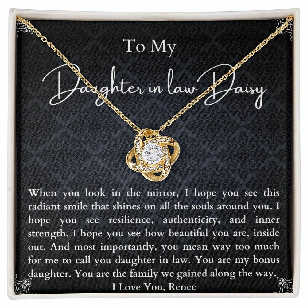 Personalized to My Daughter in Law Pendant Gift From Mom on Wedding Day ...