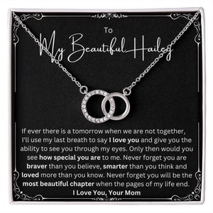 Regalo personalizzato della figlia dalla mamma, alla mia bella collana figlia, regalo di compleanno della madre figlia, collana della figlia della mamma