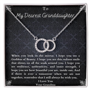 Granddaughter Gifts From Grandma, Granddaughter Necklace, Gifts for Granddaughter, On Birthday, Graduation, Wedding, Valentines, Christmas