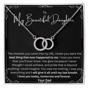 I Love You Forever Pendant Gift for Daughter From Dad, Daughter Birthday Gift From Father, To My Special Daughter on 18th Birthday